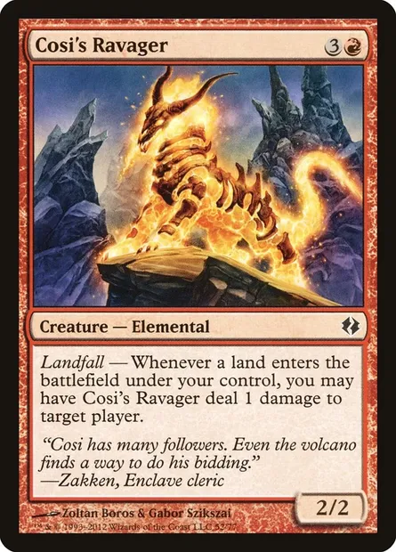 Dévastateur de Cosi, carte Magic DDI 52 — extension Duel Decks: Venser vs. Koth