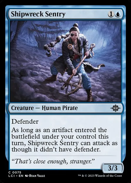 Shipwreck Sentry, Magic card LCI 75 — The Lost Caverns of Ixalan set