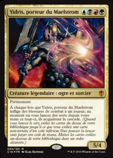 Yidris, porteur du Maelstrom, carte Magic C16 50 — extension Commander 2016