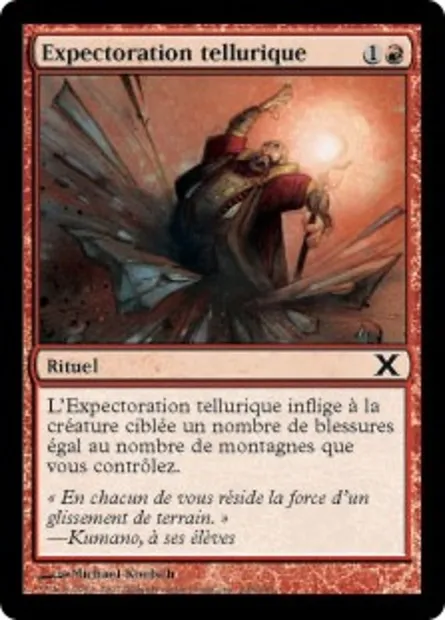 Expectoration tellurique, carte Magic 10E 238 — extension Dixième édition