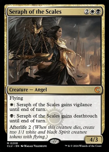 Seraph of the Scales, Magic card CLU 208 — Ravnica: Clue Edition set