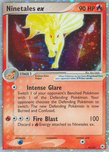 Ninetales ex, Pokémon card HL 96 — Hidden Legends set