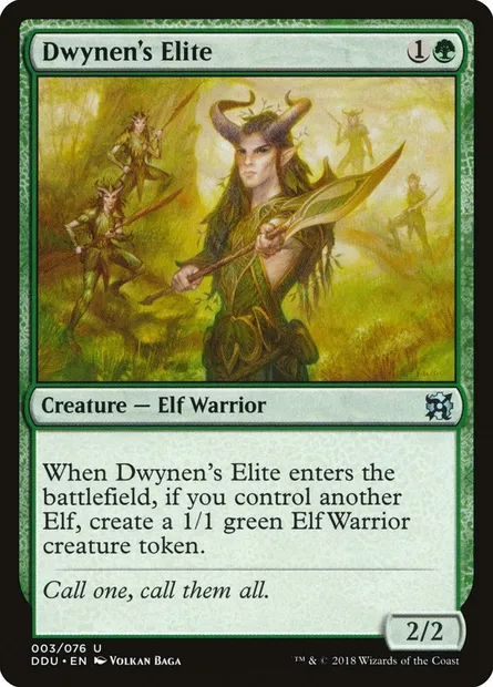 Élite de Dwynen, carte Magic DDU 3 — extension Duel Decks: Elves vs. Inventors