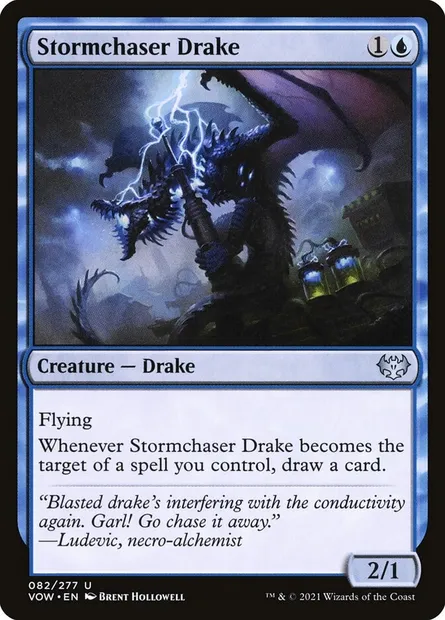 Stormchaser Drake, Magic card VOW 82 — Innistrad: Crimson Vow set
