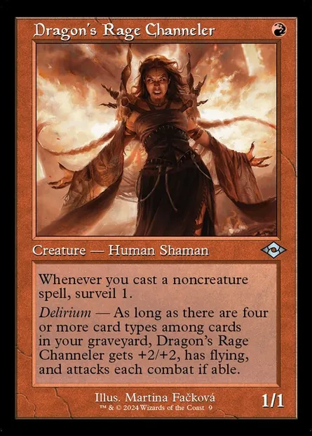 Dragon's Rage Channeler, Magic card H2R 9 — Modern Horizons 2 Timeshifts set