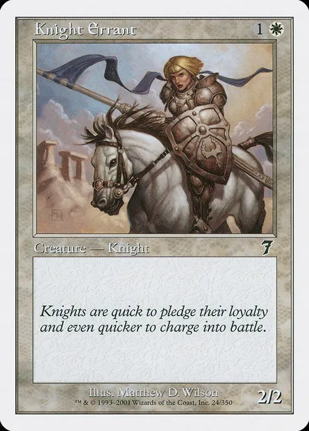Knight Errant, Magic card 7ED 24 — Seventh Edition set