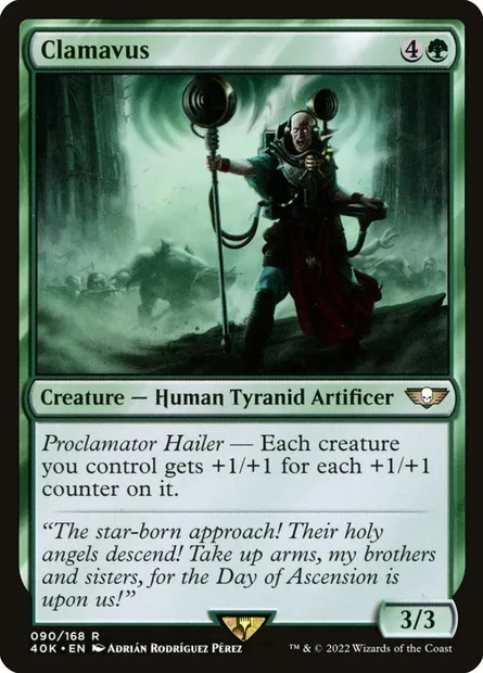 Clamavus, Magic card 40K 90 — Warhammer 40,000 Commander set