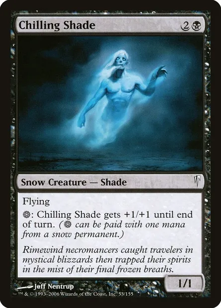 Chilling Shade, Magic card CSP 53 — Coldsnap set