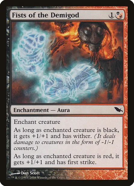Fists of the Demigod, Magic card SHM 187 — Shadowmoor set