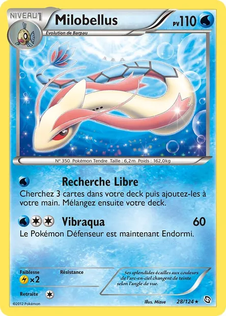 Milobellus, carte Pokémon DRX 28 — extension Dragons Éxaltés
