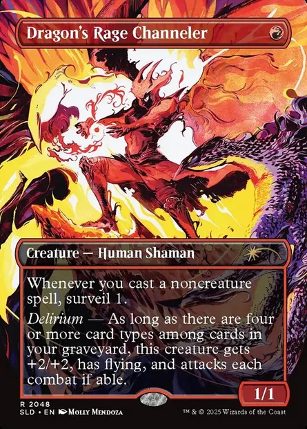 Dragon's Rage Channeler, Magic card SLD 2048 — Secret Lair Drop set