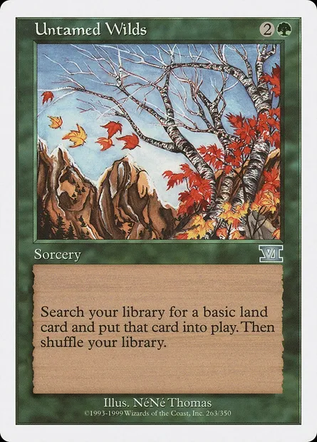 Untamed Wilds, Magic card 6ED 263 — Classic Sixth Edition set