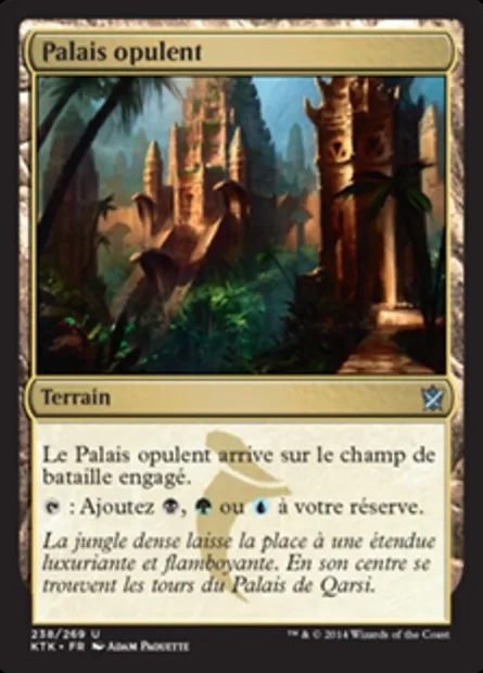Palais opulent, carte Magic KTK 238 — extension Les Khans de Tarkir