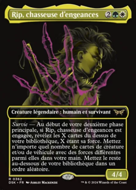 Rip, chasseuse d'engeances, carte Magic DSK 362 — extension Duskmourn: House of Horror