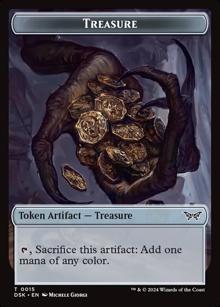 Treasure, Magic card TDSK 15 — Duskmourn: House of Horror Tokens set