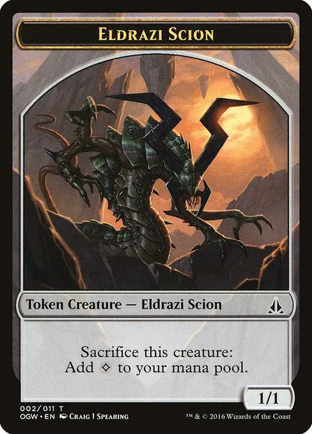 Eldrazi Scion, Magic card TOGW 2 — Oath of the Gatewatch Tokens set