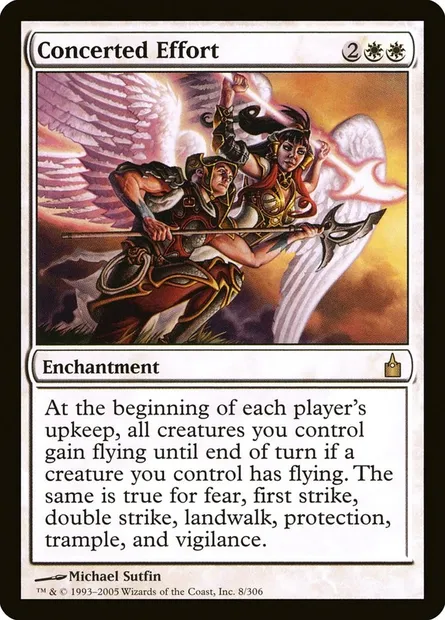 Effort concerté, carte Magic RAV 8 — extension Ravnica: La Cité des Guildes