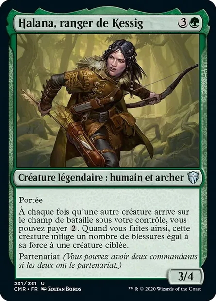 Halana, ranger de Kessig, carte Magic CMR 231 — extension Commander Legends