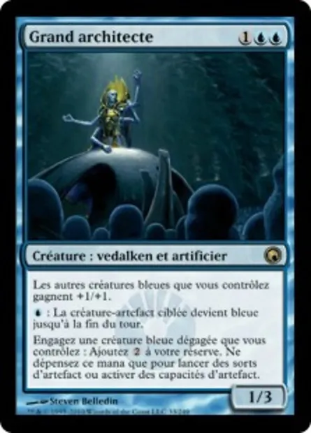 Grand architecte, carte Magic SOM 33 — extension Cicatrices de Mirrodin