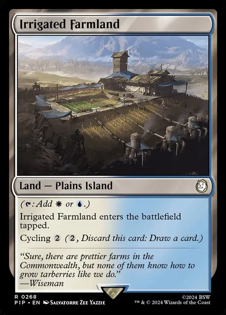 Irrigated Farmland, Magic card PIP 268 — Fallout set
