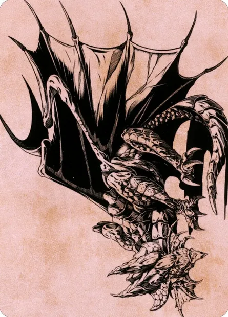 Ancient Copper Dragon // Ancient Copper Dragon, carte Magic ACLB 52 — extension Battle for Baldur's Gate Art Series