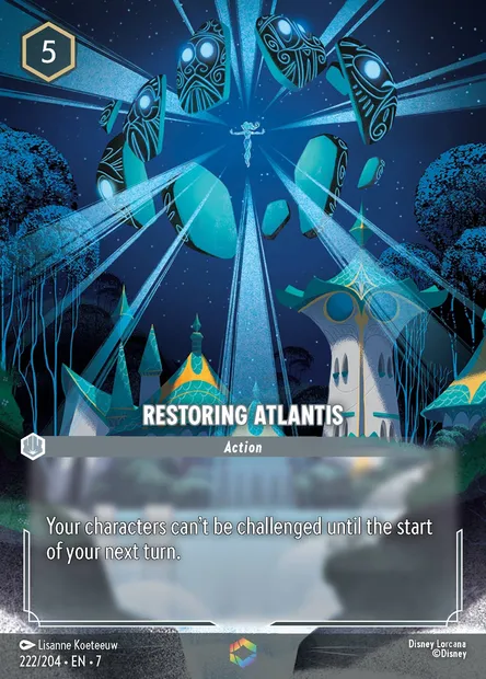Restoring Atlantis, Disney Lorcana card CH7-222 — Archazia's Island set