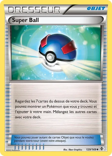 Super Ball, carte Pokémon BCR 129 — extension Frontières Franchies