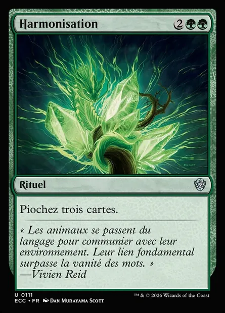 Harmonisation, carte Magic ECC 111 — extension Lorwyn Eclipsed Commander