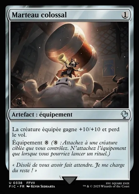 Marteau colossal, carte Magic FIC 338 — extension Final Fantasy Commander