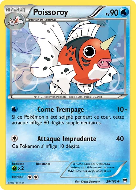 Poissoroy, carte Pokémon BKT 28 — extension Impulsion Turbo