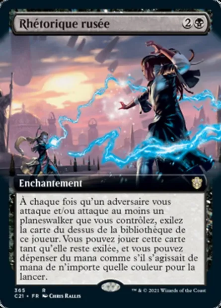 Rhétorique rusée, carte Magic C21 365 — extension Commander 2021