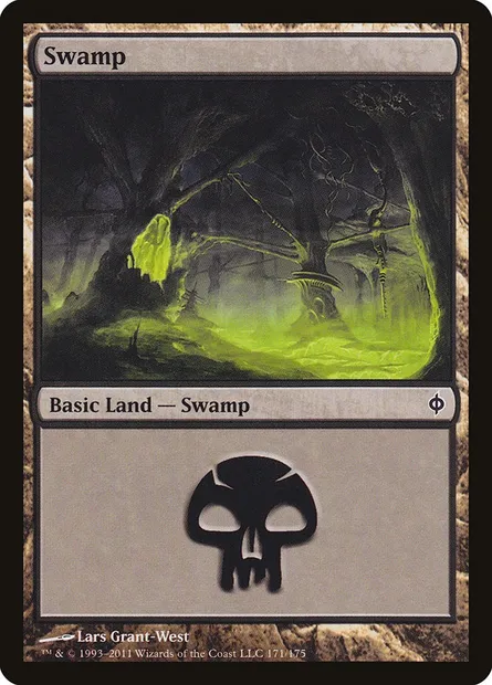 Swamp, Magic card NPH 171 — New Phyrexia set