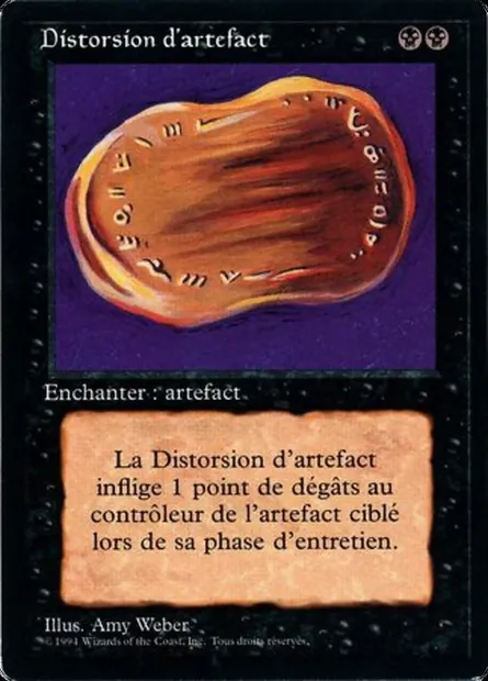 Warp Artifact, Magic card FBB 135 — Foreign Black Border set