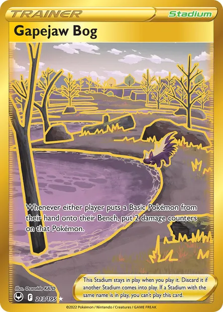 Gapejaw Bog, Pokémon card SIT 213 — Silver Tempest set