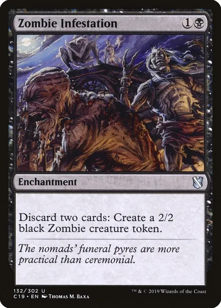 Zombie Infestation, Magic card C19 132 — Commander 2019 set