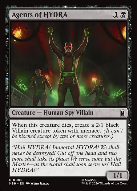 Agents of HYDRA, Magic card MSH 85 — Marvel Super Heroes set