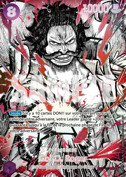 Gol D. Roger, carte One Piece P-107 — extension Carte promo