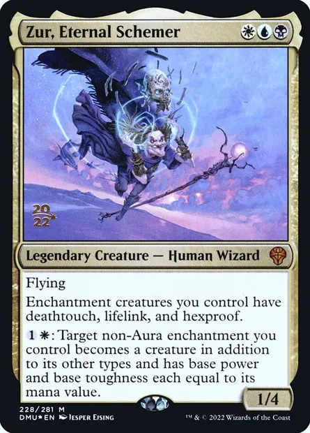 Zur, Eternal Schemer, Magic card PDMU 228s — Dominaria United Promos set