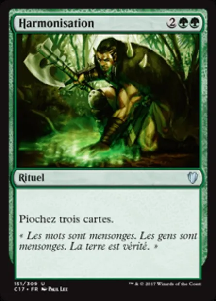 Harmonisation, carte Magic C17 151 — extension Commander 2017