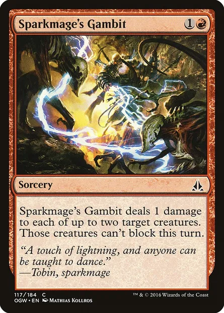 Sparkmage's Gambit, Magic card OGW 117 — Oath of the Gatewatch set