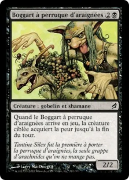 Boggart à perruque d'araignées, carte Magic LRW 141 — extension Lorwyn