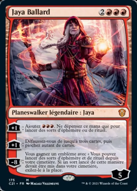 Jaya Ballard, carte Magic C21 175 — extension Commander 2021