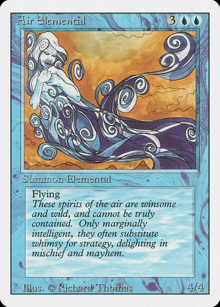 Air Elemental, Magic card 3ED 47 — Revised Edition set