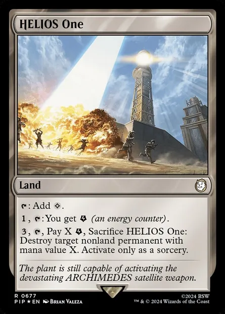 HELIOS One, carte Magic PIP 677 — extension Fallout