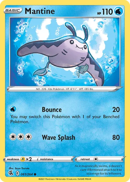 Mantine, Pokémon card FST 61 — Fusion Strike set