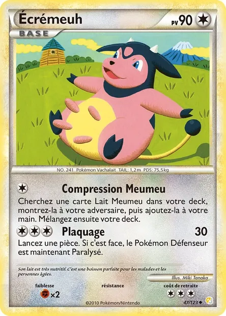 Écrémeuh, carte Pokémon HS 47 — extension HeartGold SoulSilver