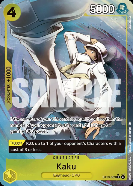 Kaku, One Piece card ST29-003 — Egghead set