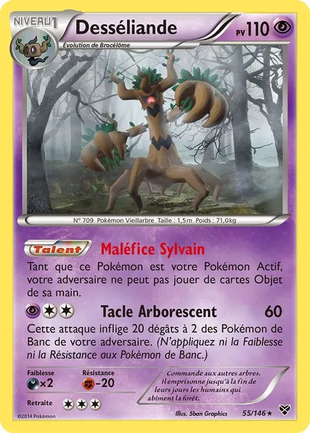 Desséliande, carte Pokémon XY 55 — extension XY