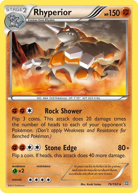Rhyperior, Pokémon card PRC 76 — Primal Clash set
