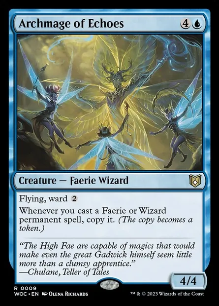 Archmage of Echoes, Magic card WOC 9 — Wilds of Eldraine Commander set